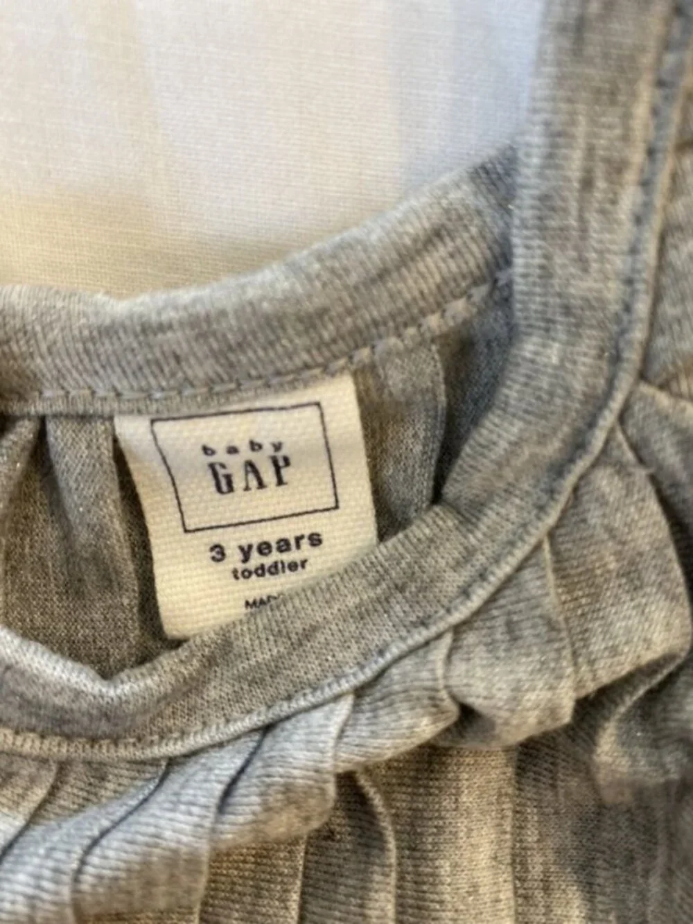 Gap Sparkly Grey Pleated Dress